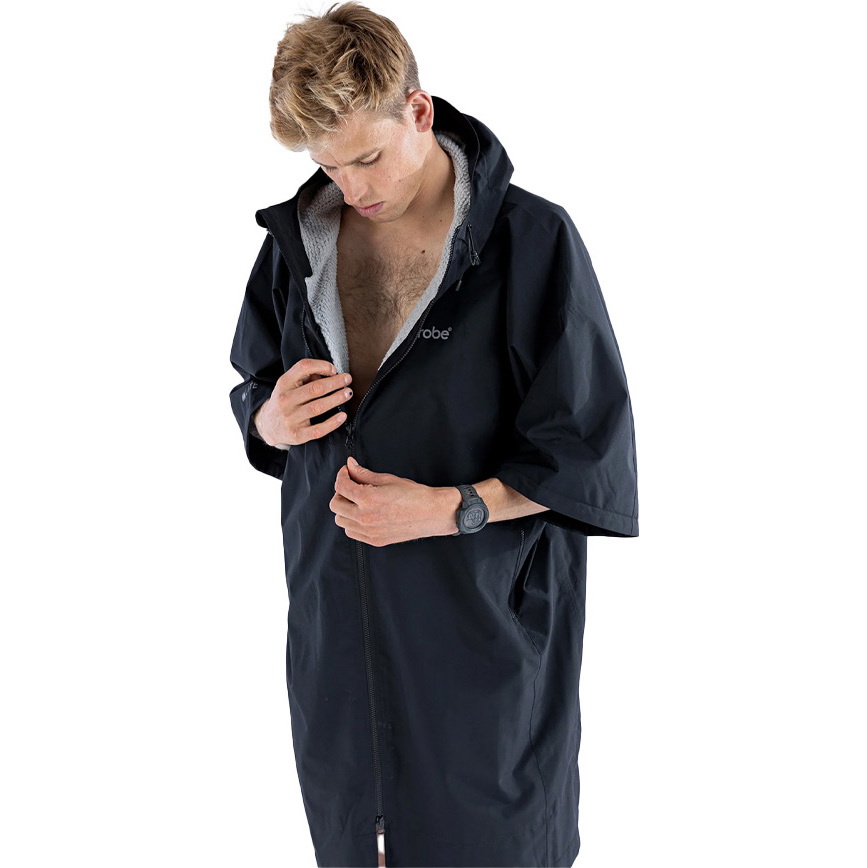 Dryrobe Lite Recycled Changing Robe DLBG - Black / Grey